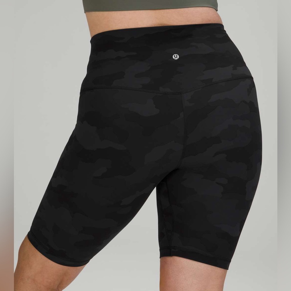 lululemon athletica Align Shorts, 8” inseam, black camo